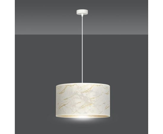 Pendant EMIBIG Broddi 1 E27 1x MAX 60W white marble