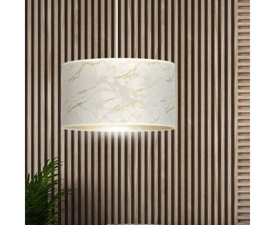 Pendant EMIBIG Broddi 1 E27 1x MAX 60W white marble