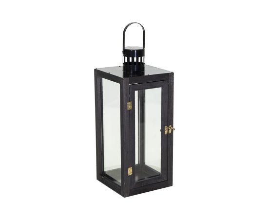 Lantern black metal Lorenzo W18H44