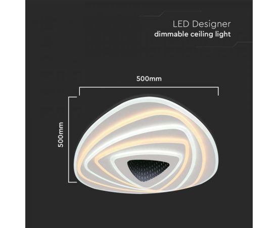 Ceiling lamp V-TAC LED 120W 500 500 mm 3000 6500K 12800Lm 15357