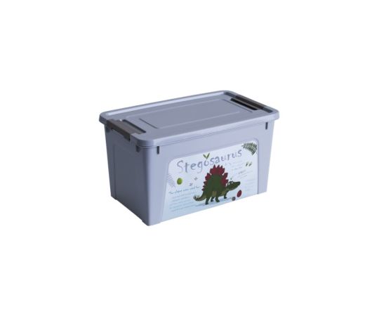 Container with decor Aleana Smart Box 3,5l gray