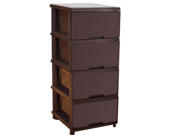 Chest of  drawers 4 Aleana "Rotang" dark brown