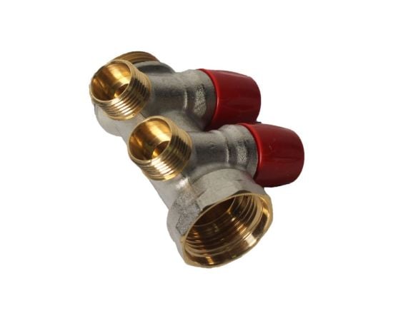 Manifold with valveCarlo Poletti 2-Red