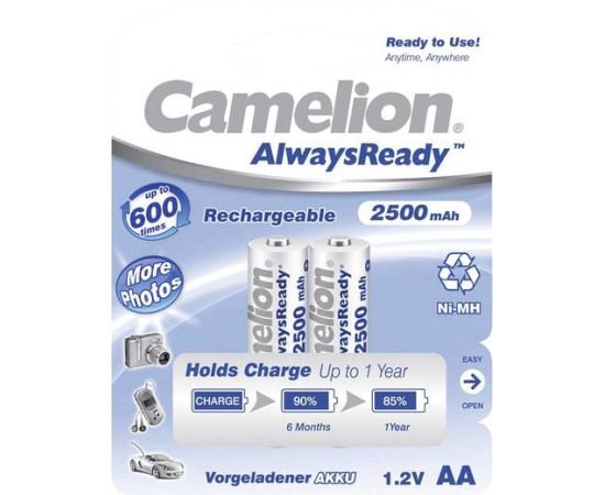 Аккумулятор Camelion Always Ready AA 2500 mAh NiMH 2 шт