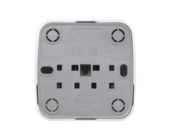 Power socket outdoor installation EKF EGR10-022-10 1 sectional white