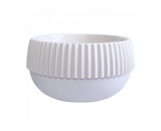 Pot plastic Aleana Boho d18 white rose