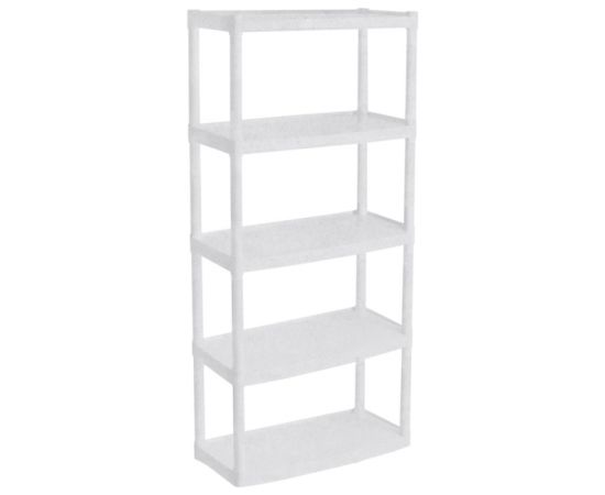 Universal shelving Aleana 122049 5 shelves white 180x82x37 cm