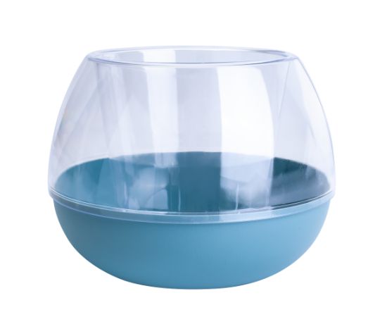 Pot plastic Aleana Sfera d14 transparent blue