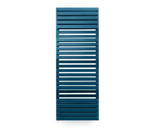 Decorative heated towel rail Terma QUADRUS BOLD blue Ral 5009 (SX) 1185/450