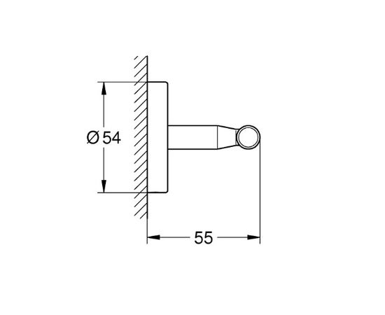 Двойной крючок для полотенец GROHE 2 Bau Cosmopolitan 40461001