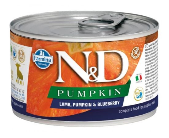 Dog food Farmina N&D Pumpkin Puppy Mini lamb and blueberries 140 g