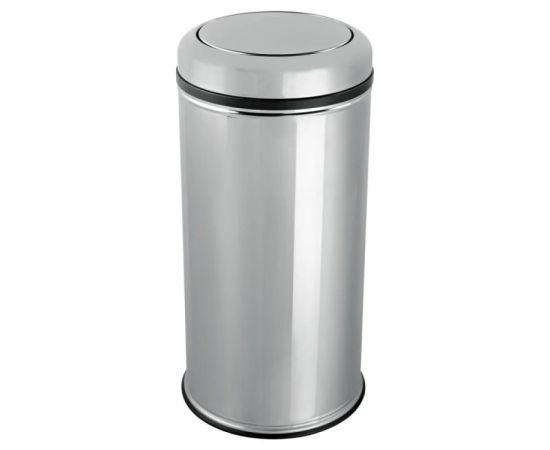 Metal trash can with chrome lid Eformetal 45L 430SS 807