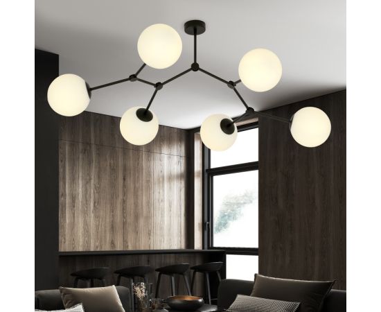 Chandelier EMIBIG SPACE 6 E14 6x MAX 40W black opal