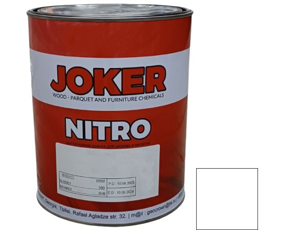 Nitrocellulose paint Joker white glossy 2.5 kg