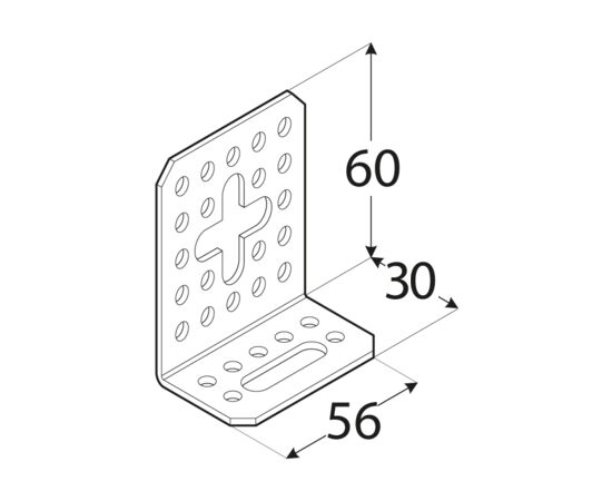 კუთხედი ანკერული Domax 4219 KRD5 60x30x56x2 მმ