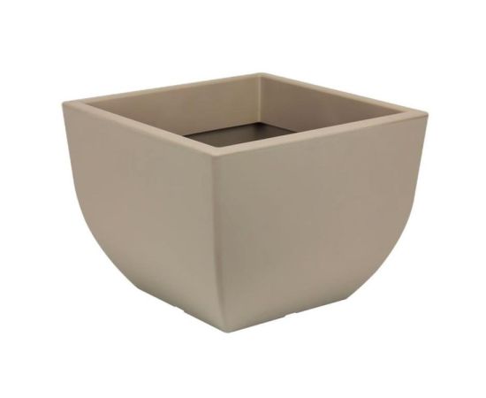 Plastic flower pot FORM PLASTIC Muna square 2733-051 Ø30 taupe