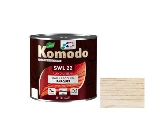 Лак Komodo Parquet SWL-22 2 л полуматовый