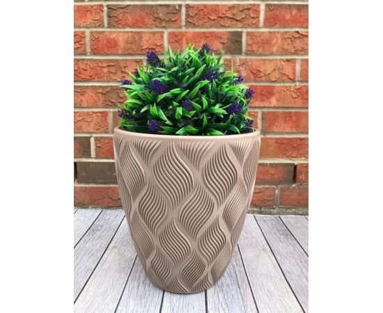 Flowerpot FORM PLASTIC Flow 40 taupe 4710-051