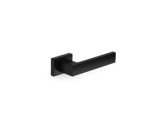 Door handle rossete Metal-Bud CUBE RT ZCUPCZ with protective lid SZQCZY black