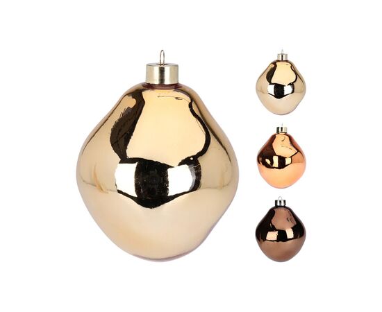 Chirstmas toy ball glass 10 cm gold