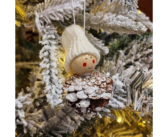 საახალწლო მორთულობა HANG DECO PINECONE 11CM 2ASS