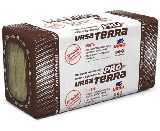 Mineral wool URSA Terra Pro 34 PN 1000-610-100 mm 3.05 m²