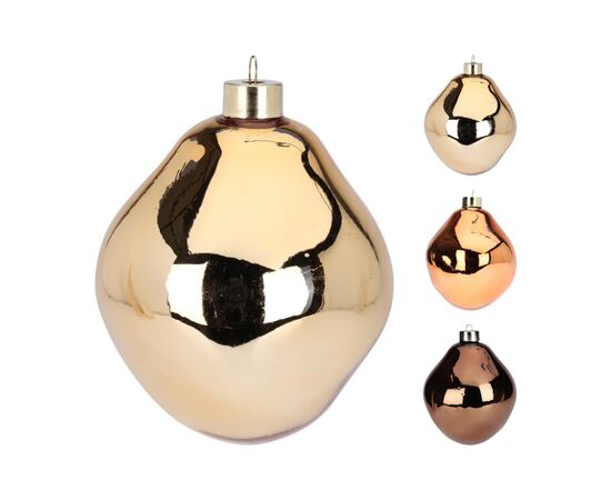 Chirstmas toy ball glass 6 cm gold