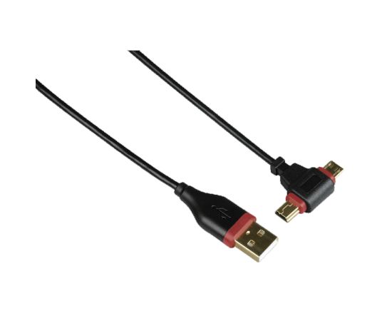 Кабель Mini/Micro USB 2.0 , 0.75м черный  54516