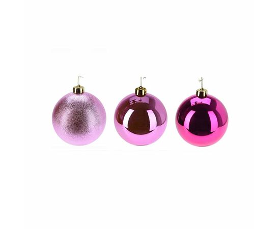 Christmas toy ball 12 cm 3ass