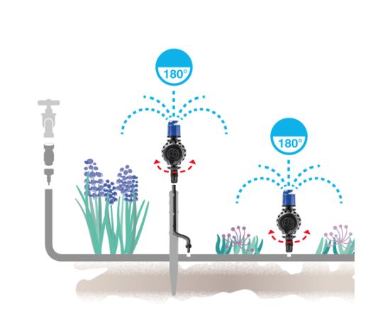 Micro sprinkler adjustable for microdrip system GF IDRA 180 GF80006268 6 pcs