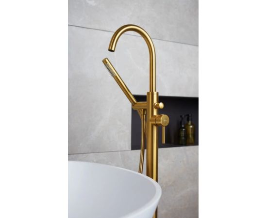 Floor-mounted bathroom faucet KFA Moza Gold