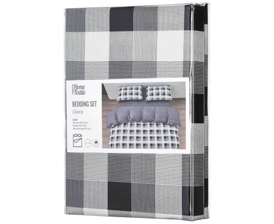 Bed linen set Ardesto Gloria ART2022SR 100% cotton 200x220cm gray