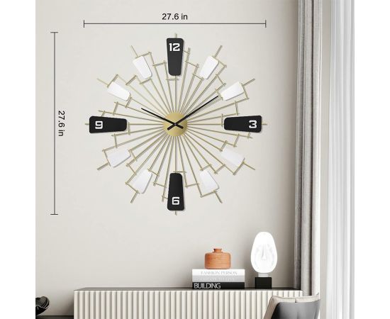 Wall clock metal 15121