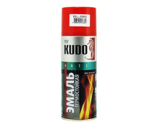 Heat-resistant enamel KUDO KU-5005 red 520ml