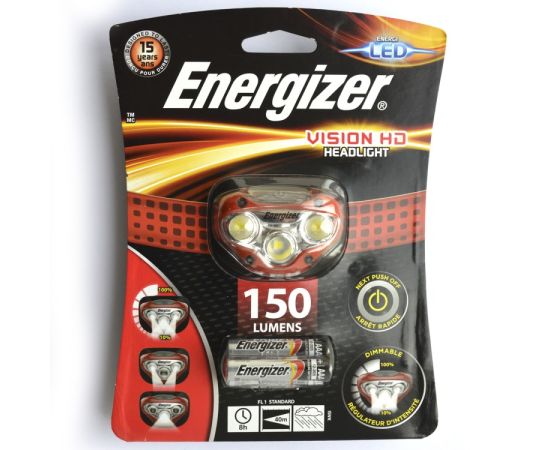 ფანარი თავზე დასამაგრებელი Energizer Vision HD E300280500