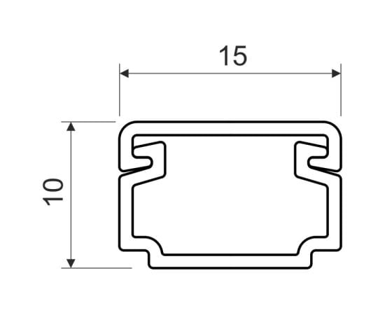 Канал кабельный Kopos LH 15X10_HC 15x10 мм