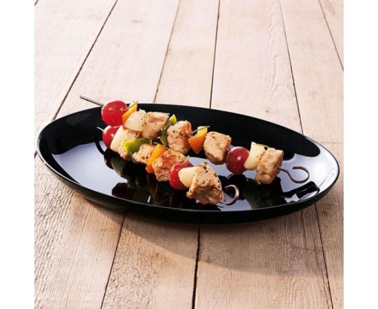 Dinner plate Luminarc BARBECUE FRIENDS TIME BLACK 32,8 Cm