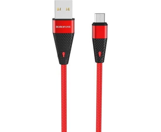 Кабель microUSB Borofone BU10 1.2 м красный