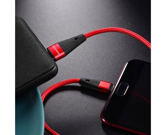 Кабель microUSB Borofone BU10 1.2 м красный