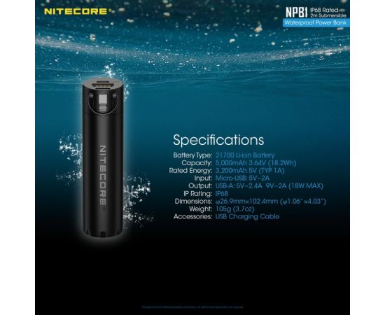 Powerbank Nitecore 5000mAh NPB1