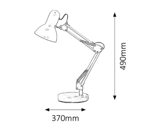 Лампа настольная Rabalux Samson 4213 E27 1X MAX 60W
