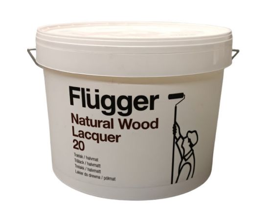 ხის ლაქი შიდა გამოყენებისთვის Flugger Natural Wood Lacquer 20 3 ლ