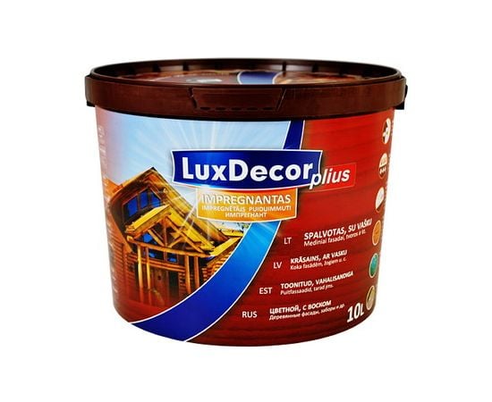 Пропитка LuxDecor plius+ белая 10 л