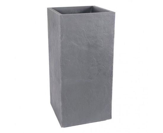 Plastic pot EDA Plastiques BAC CARRE HAUT VOLCANIA 39,5 X 39,5 X 80cm 31l