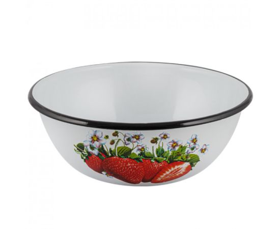 Enamel bowl 1,5l white 0308 2