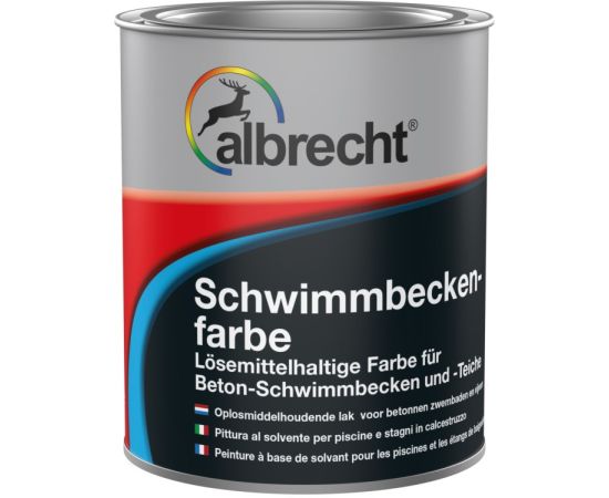 Pool paint Albrecht Schwimmbeckenfarbe ocean blue 0119 2,5 l