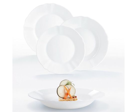 Dinner plate Luminarc LOUIS 397001 24cm white opal