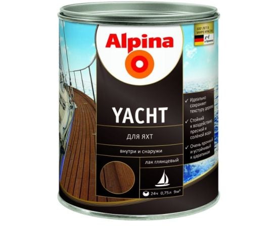 Лак Alpina Yacht 537855 0.75 л глянцевый