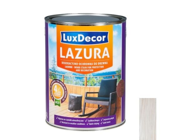 Лазурь LuxDecor 0.75 л белый