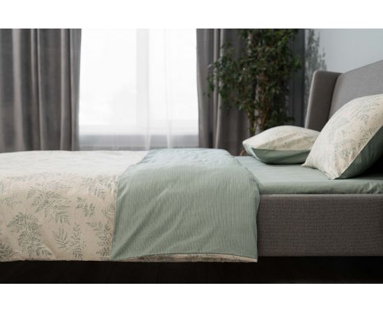 Bed linen set Ardesto Gloria ART2022FG 100%cotton 200x220cm green